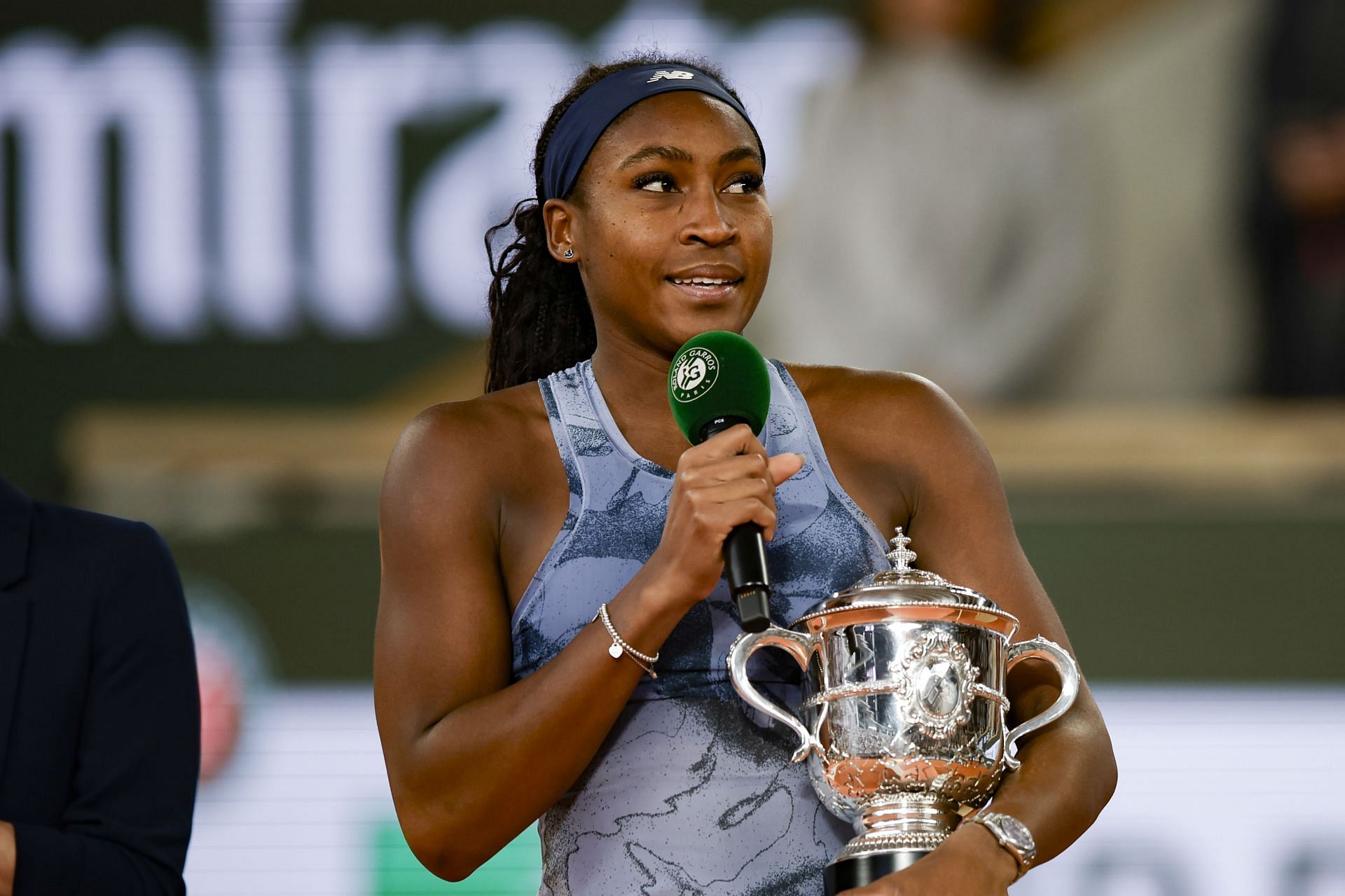 Coco Gauff at the 2025 French Open at Roland Garros in Paris, France. (Photo by Getty Images)